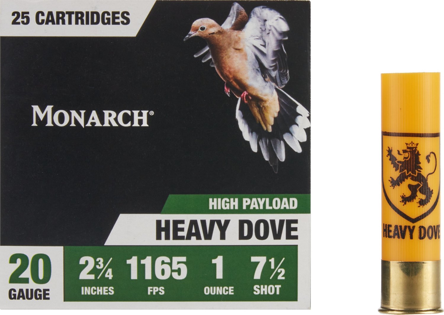 Monarch Heavy Dove Loads 20 Gauge Shotshells - 25 Rounds - view number 2