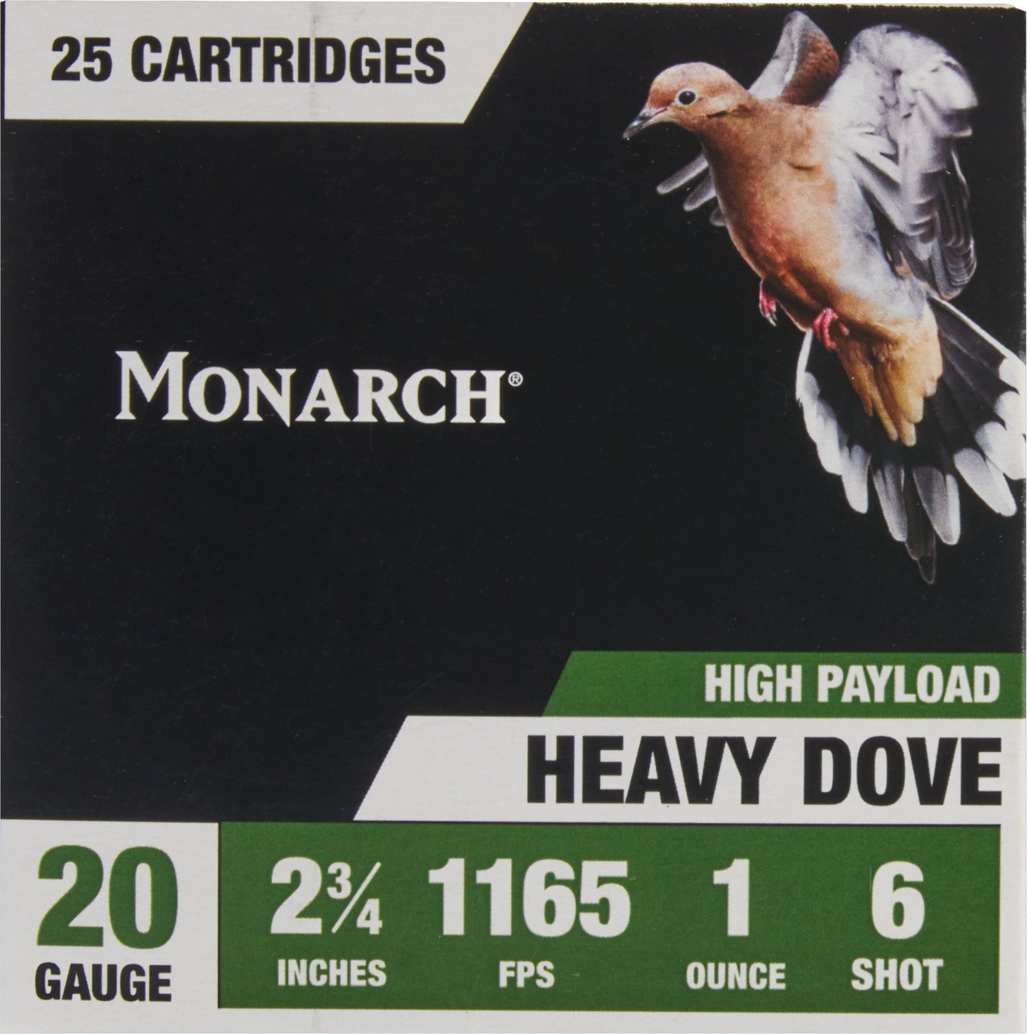 Monarch Heavy Dove Loads 20 Gauge Shotshells - 25 Rounds - view number 3