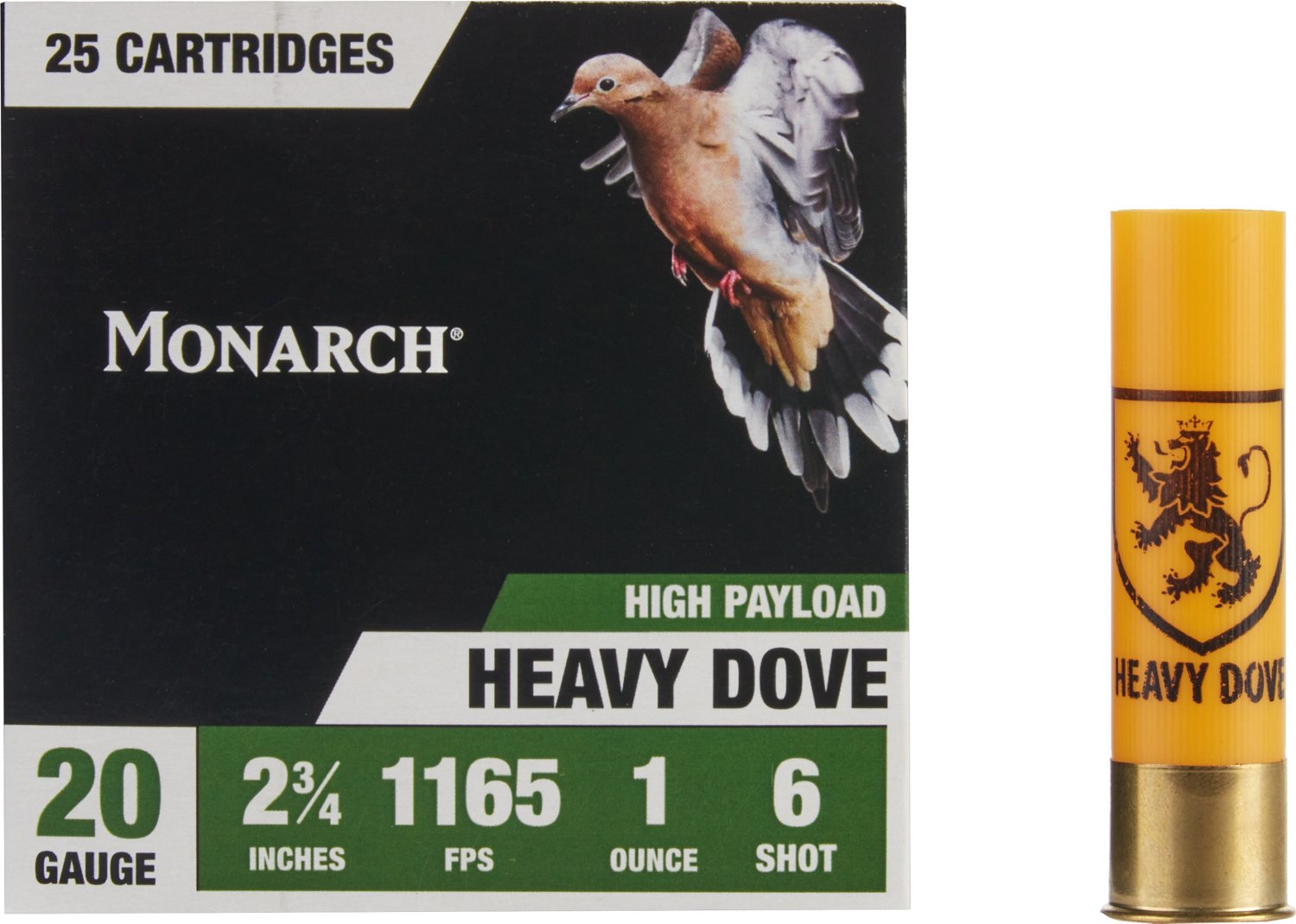 Monarch Heavy Dove Loads 20 Gauge Shotshells - 25 Rounds - view number 4