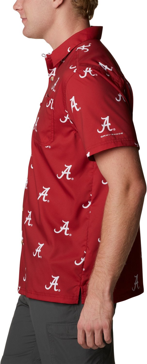 Columbia Sportswear Men's University of Alabama CLG Super Slack Tide™ Logo Print Shirt                                         - view number 6