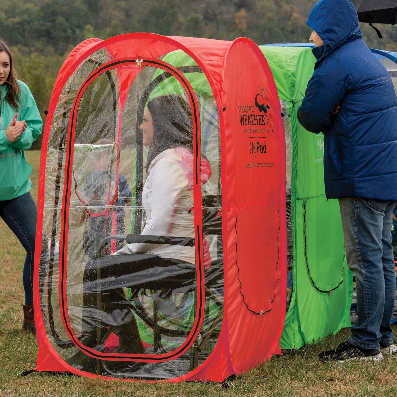 Under the 2025 weather tents