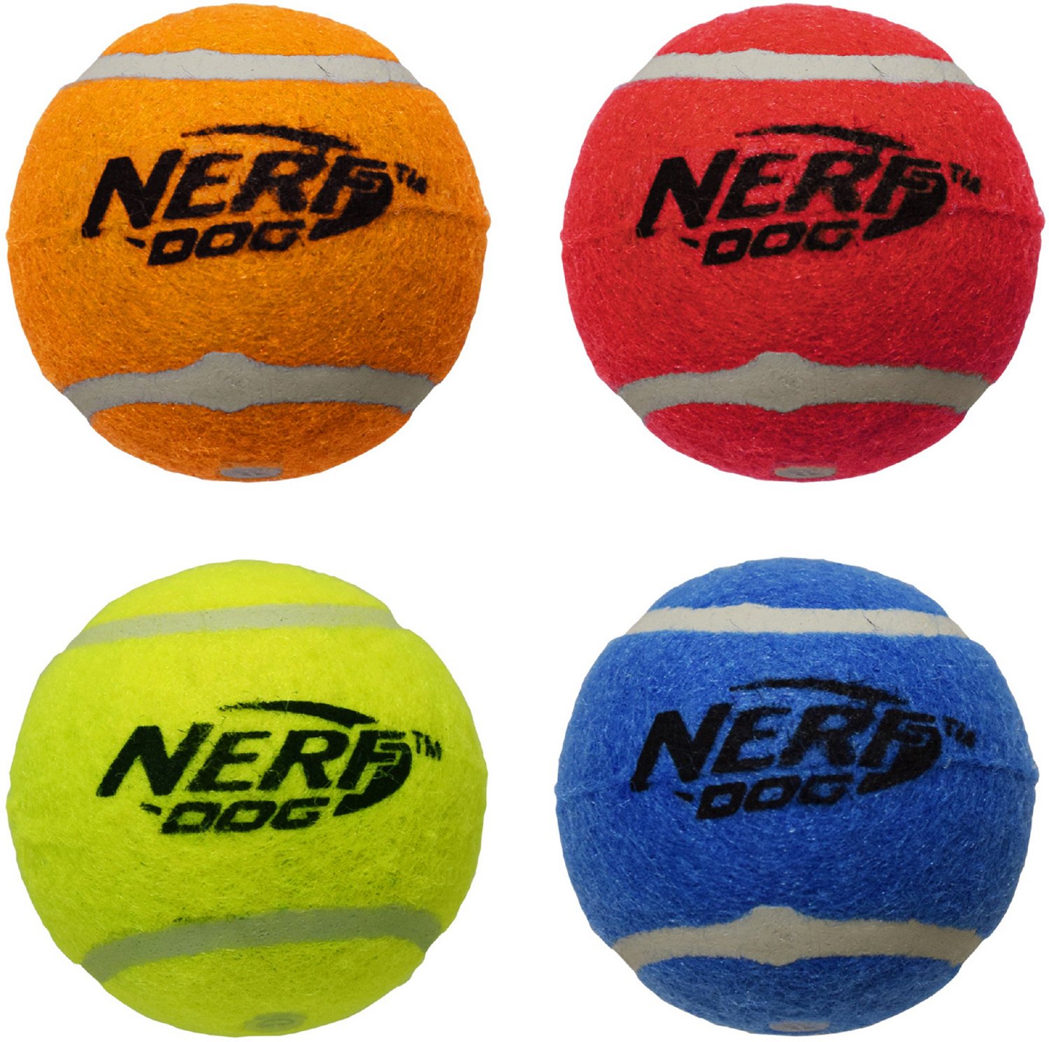 NERF Dog 2.5 in Squeak Tennis Ball 4 Pack                                                                                        - view number 2