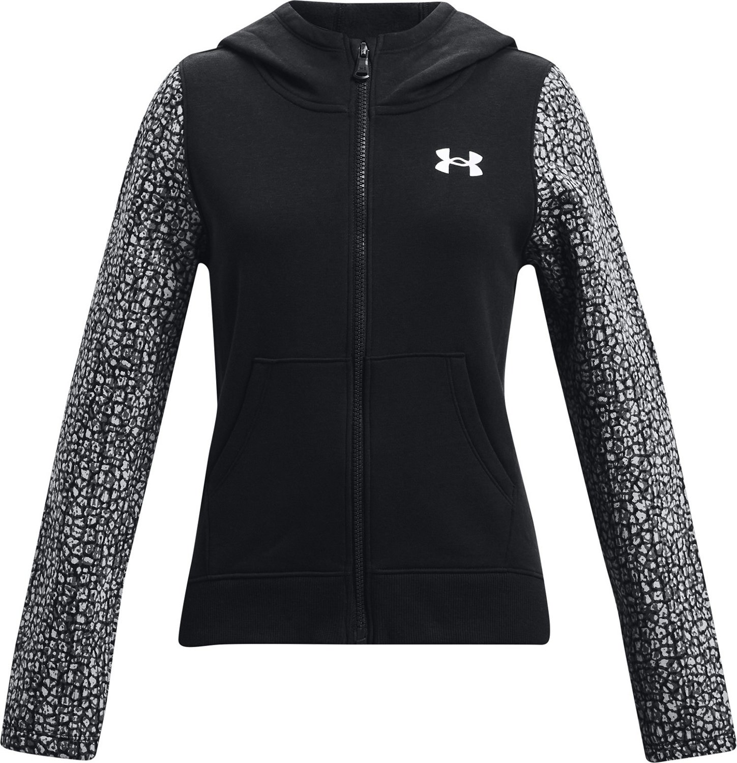 Under Armour Girls Rival Fleece Full Zip Hoodie Academy