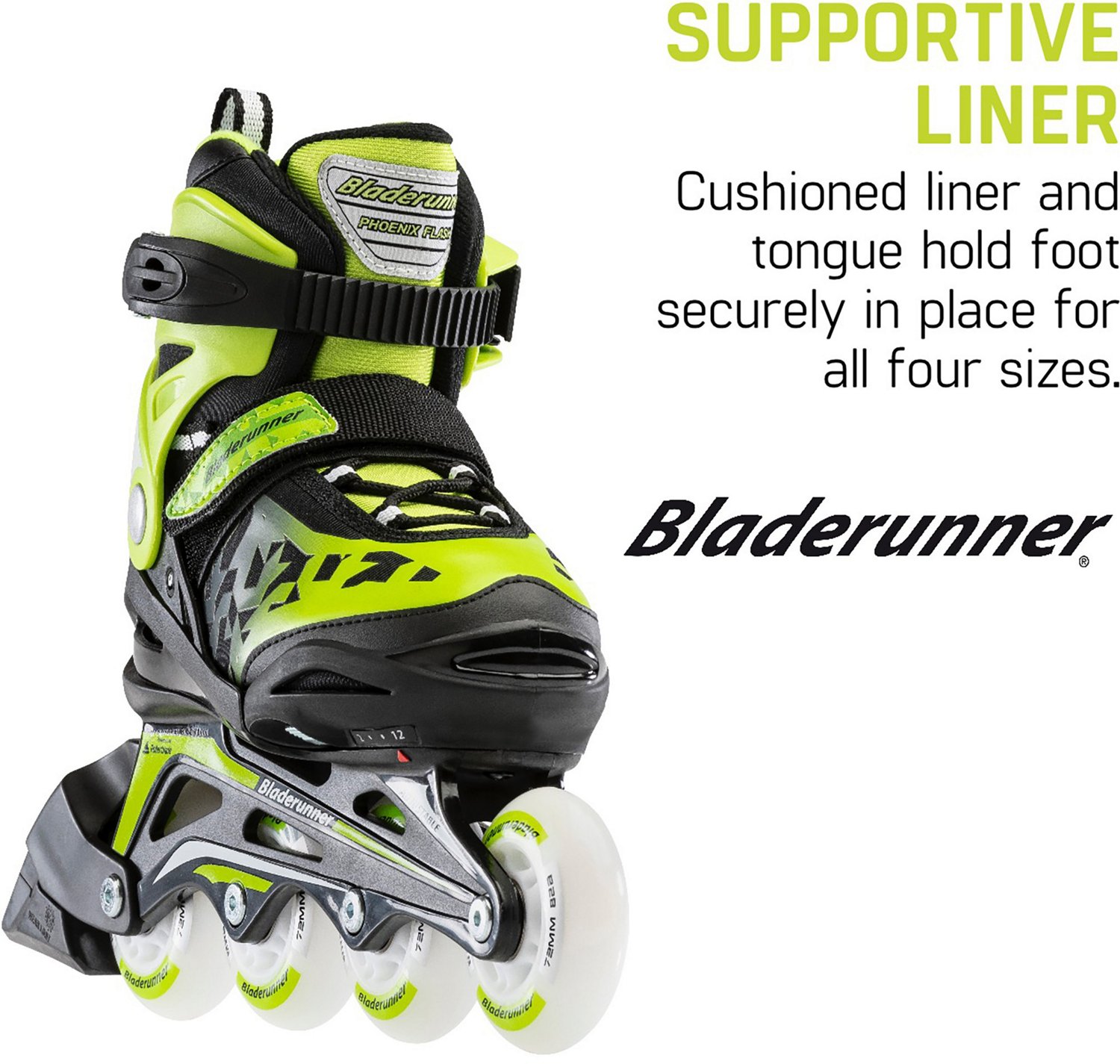 Rollerblade Boys' Phoenix Flash 12J2 Adjustable LED InLine Skates