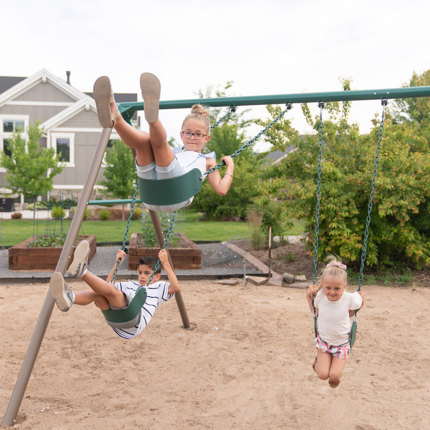 Lifetime Monkey Bar Adventure Swing Set Academy