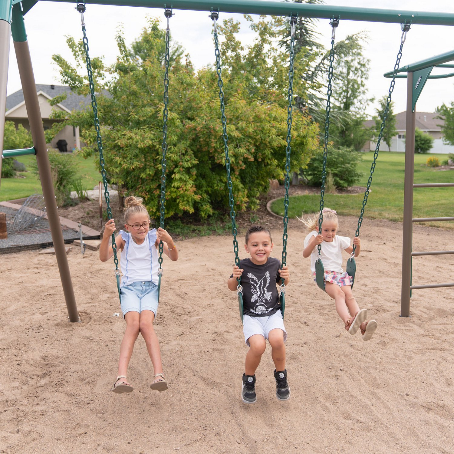 Lifetime Monkey Bar Adventure Swing Set Academy