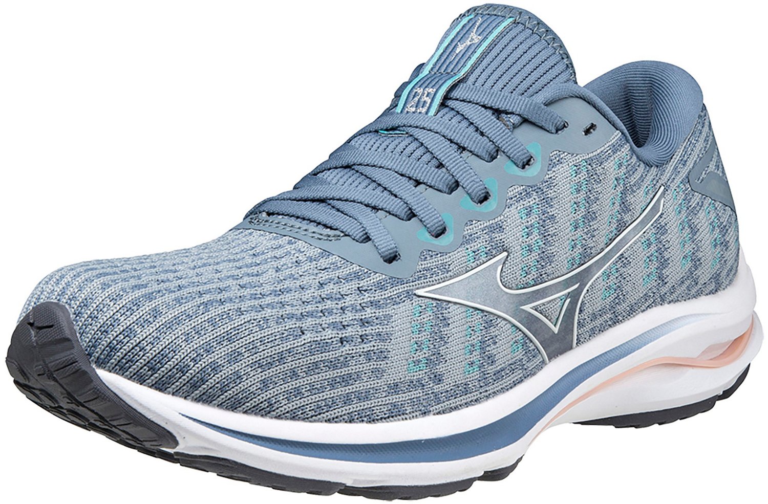 Mizuno Women's Wave Rider 25 Waveknit Running Shoes - view number 4