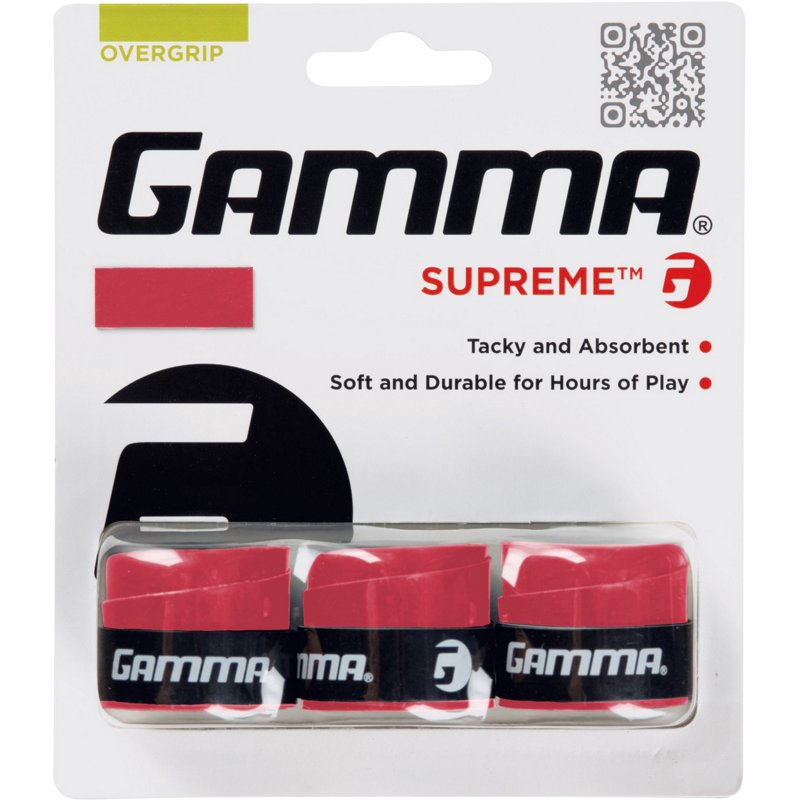 Gamma Supreme Tennis Overgrip Red - Tennis at Academy Sports