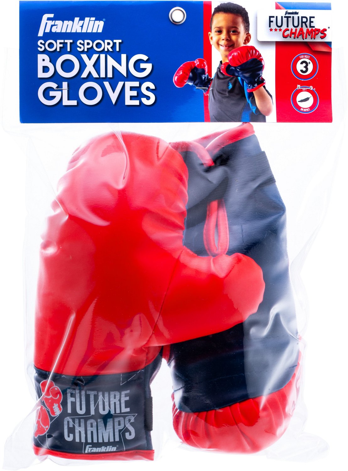 Franklin Kids' Soft Sport Boxing Gloves                                                                                          - view number 4