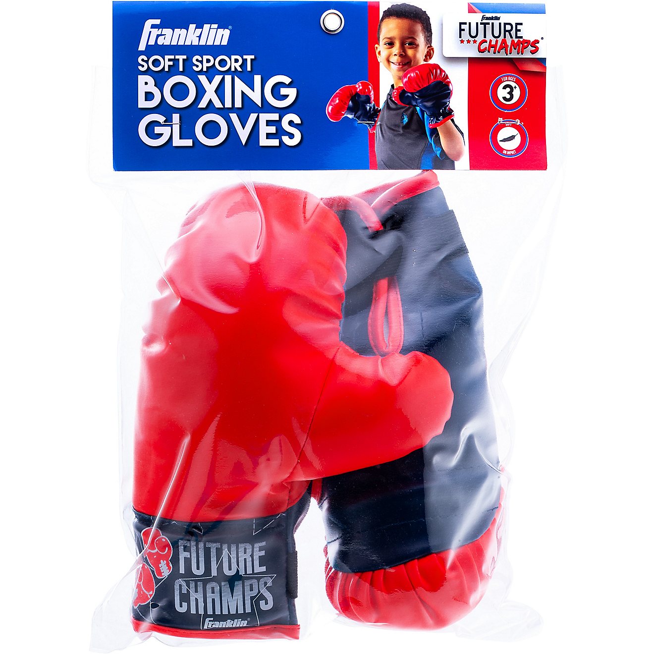 Franklin Kids' Soft Sport Boxing Gloves                                                                                          - view number 4