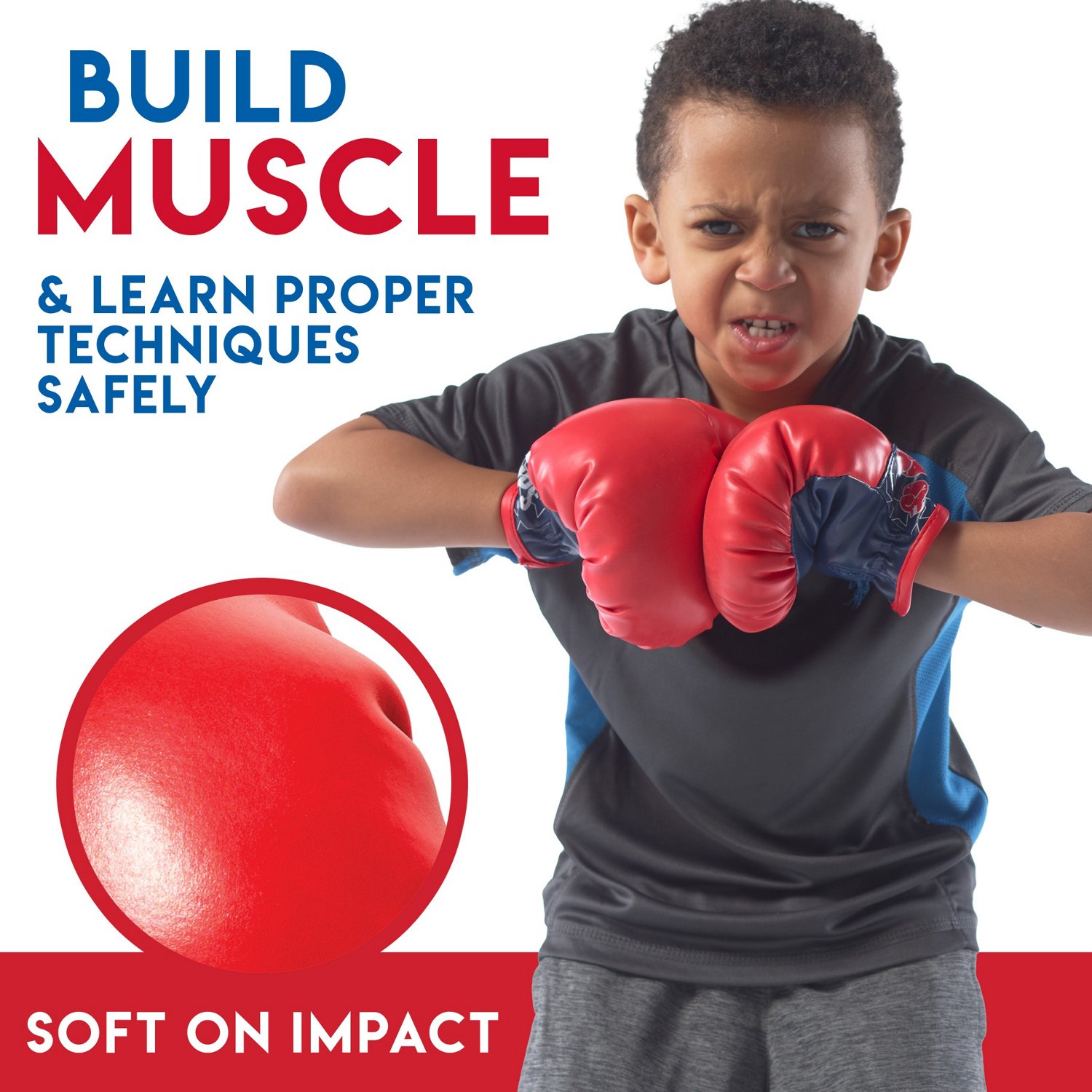 Franklin Kids' Soft Sport Boxing Gloves                                                                                          - view number 5