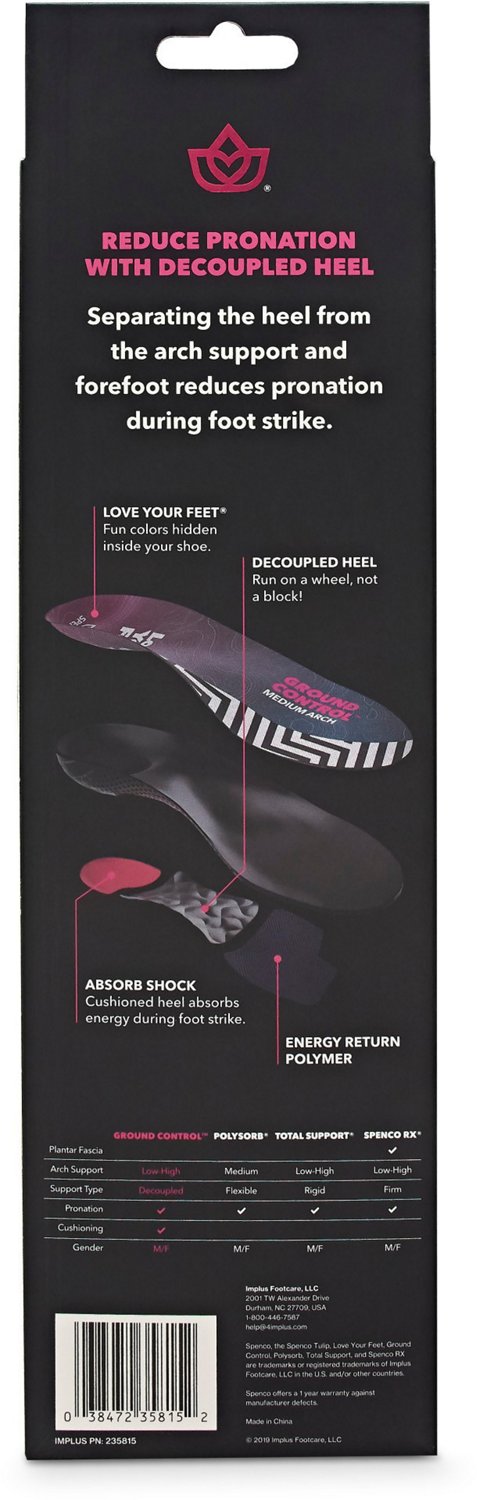 Spenco Ground Control Medium Arch Insoles - view number 7