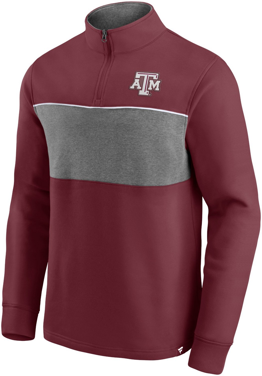 Fanatics Men's Texas A&M University Block Party 1/4 Zip Fleece Pullover                                                          - view number 2