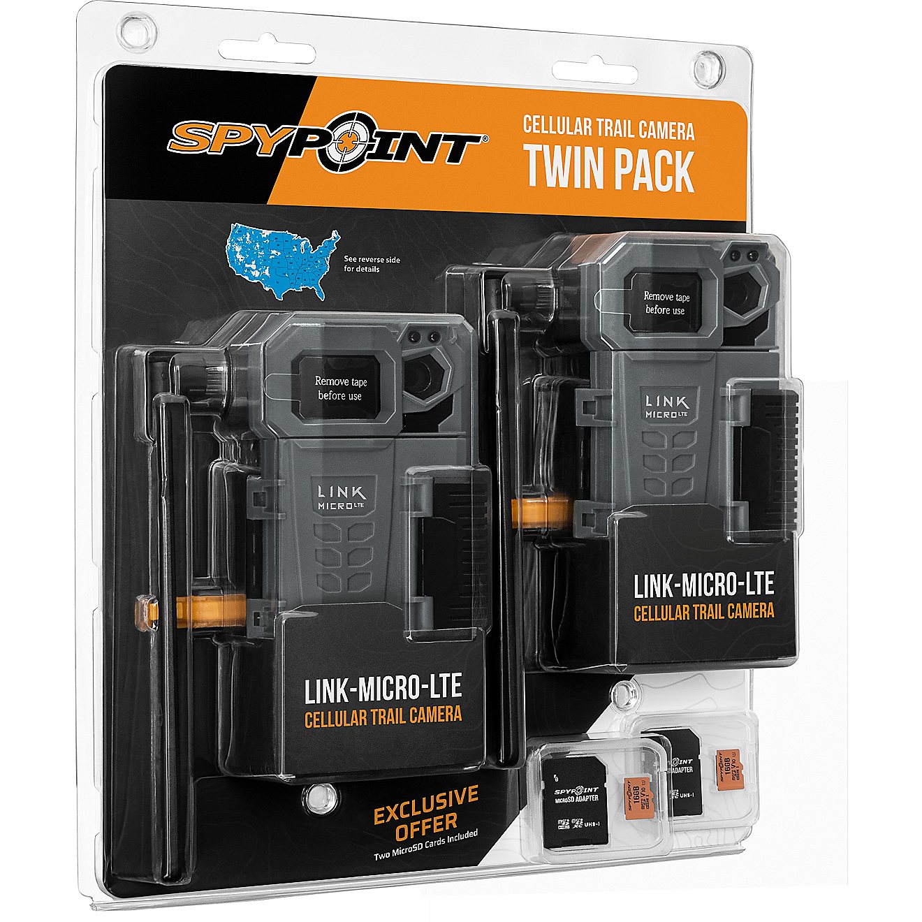 SpyPoint Link-Micro LTE Cellular Trail Camera, Twin Pack with 2 Micro SD Cards                                                   - view number 10