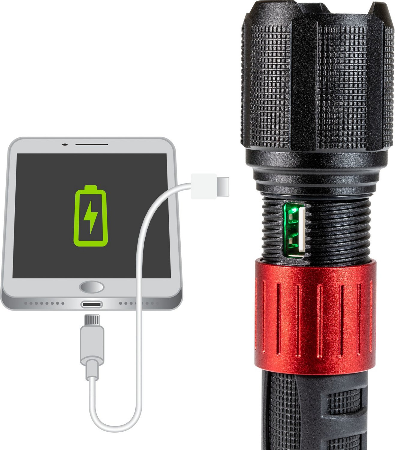 Dorcy 1000 Lumen LED Aluminum Rechargeable Flashlight                                                                            - view number 5