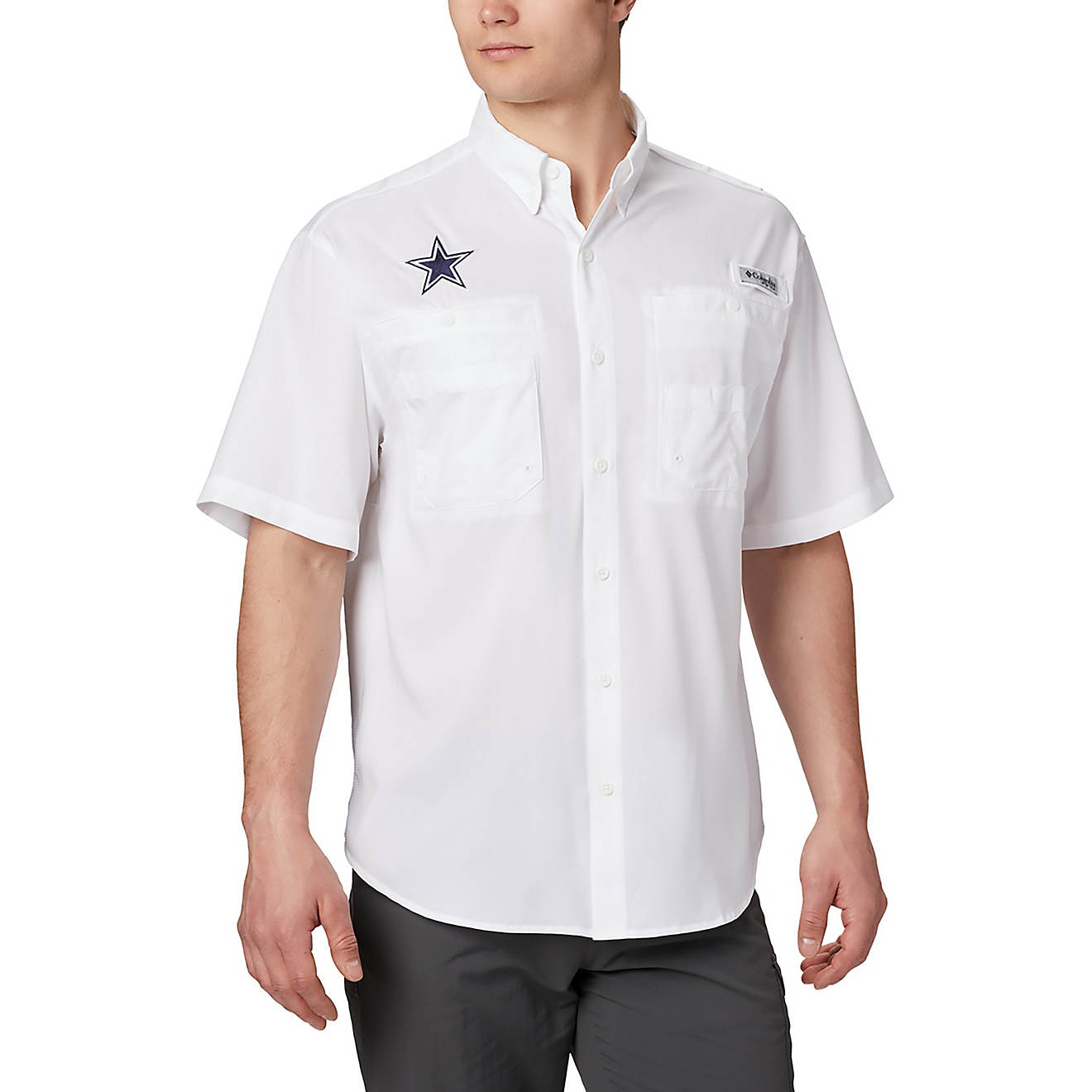 Columbia Sportswear Men's Dallas Cowboys PFG Tamiami Fishing Shirt                                                               - view number 1