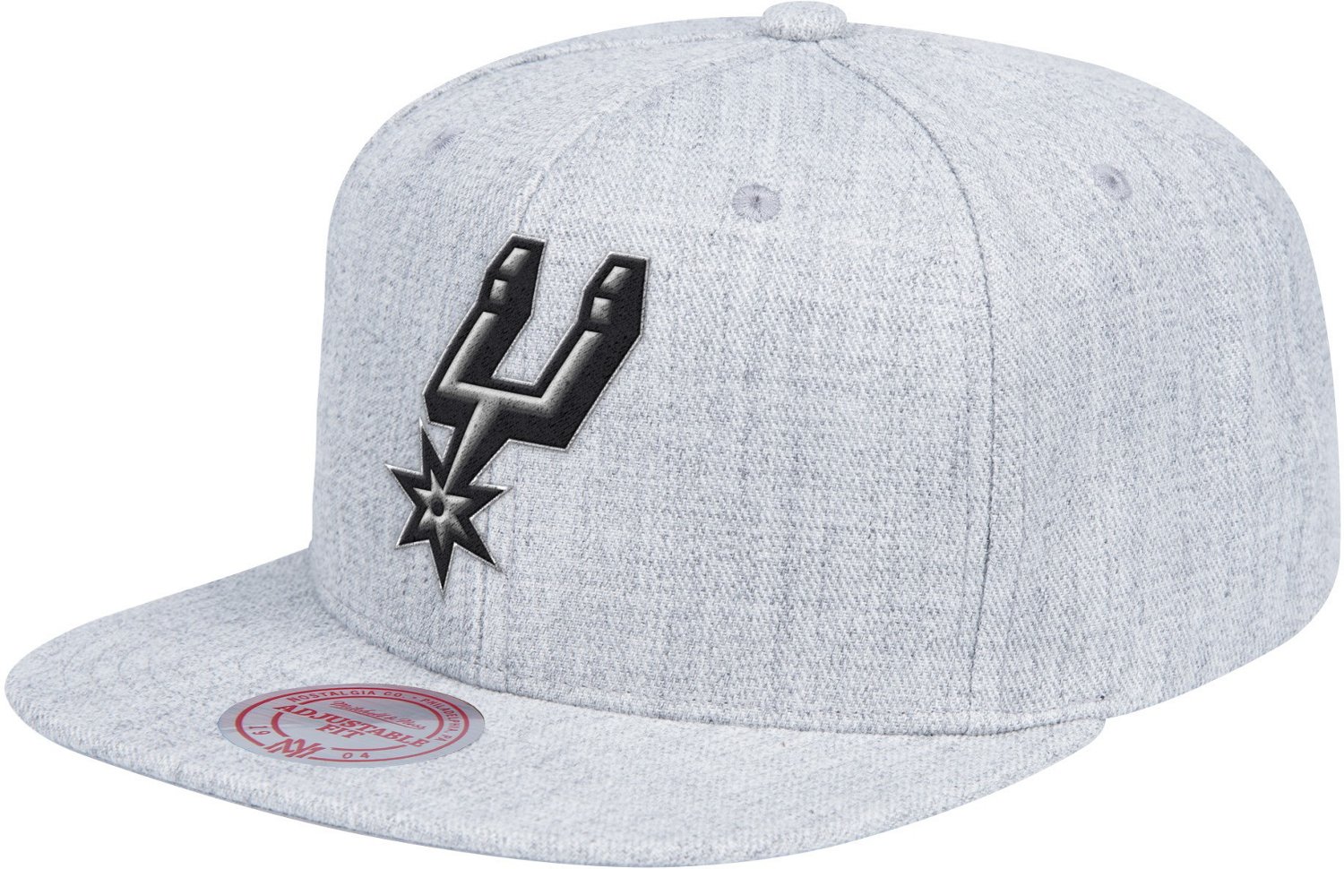 Mitchell & Ness San Antonio Spurs Team Heather Snapback Cap | Academy