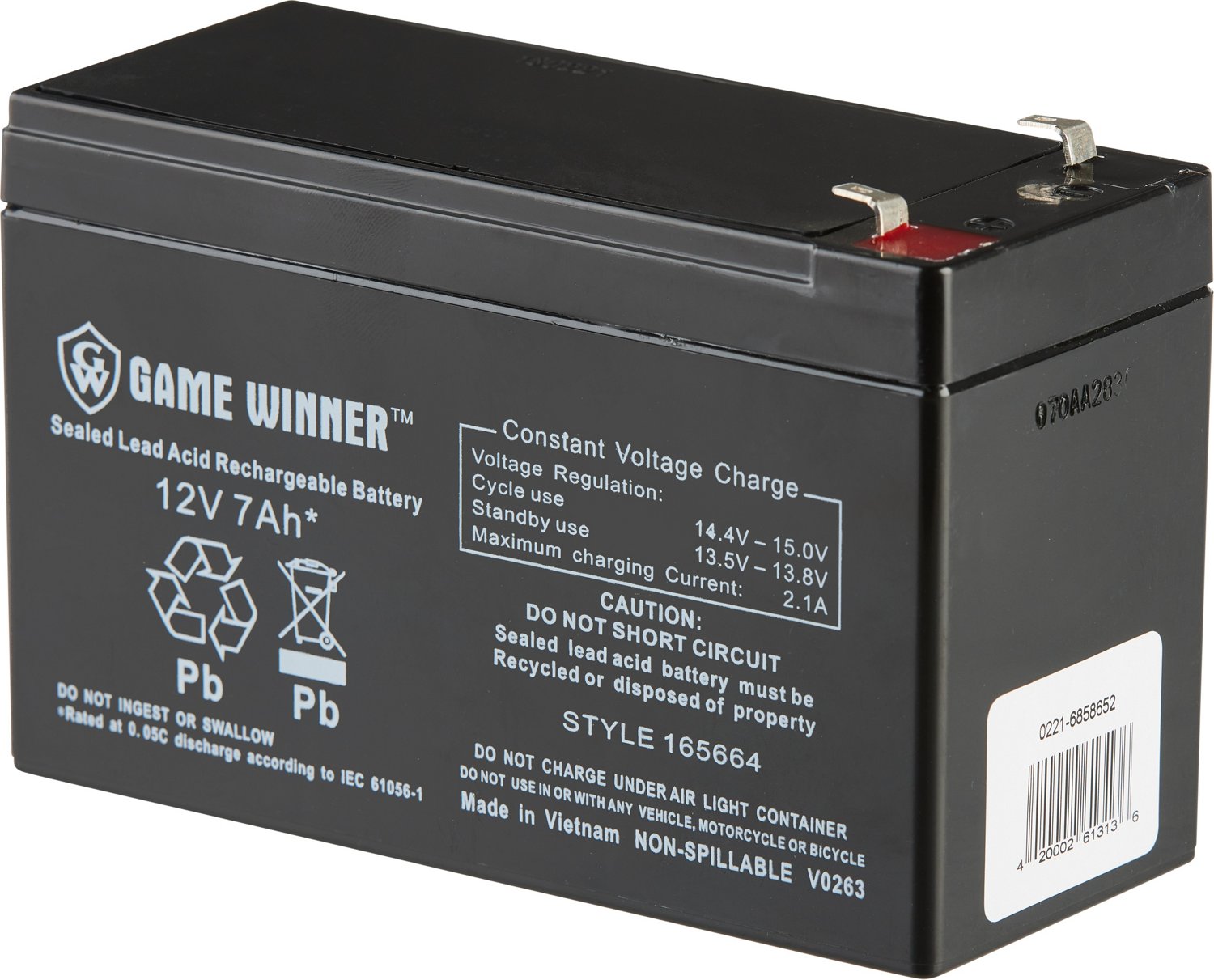 Game Winner 12V 7 Ah Rechargeable Battery                                                                                        - view number 1 selected