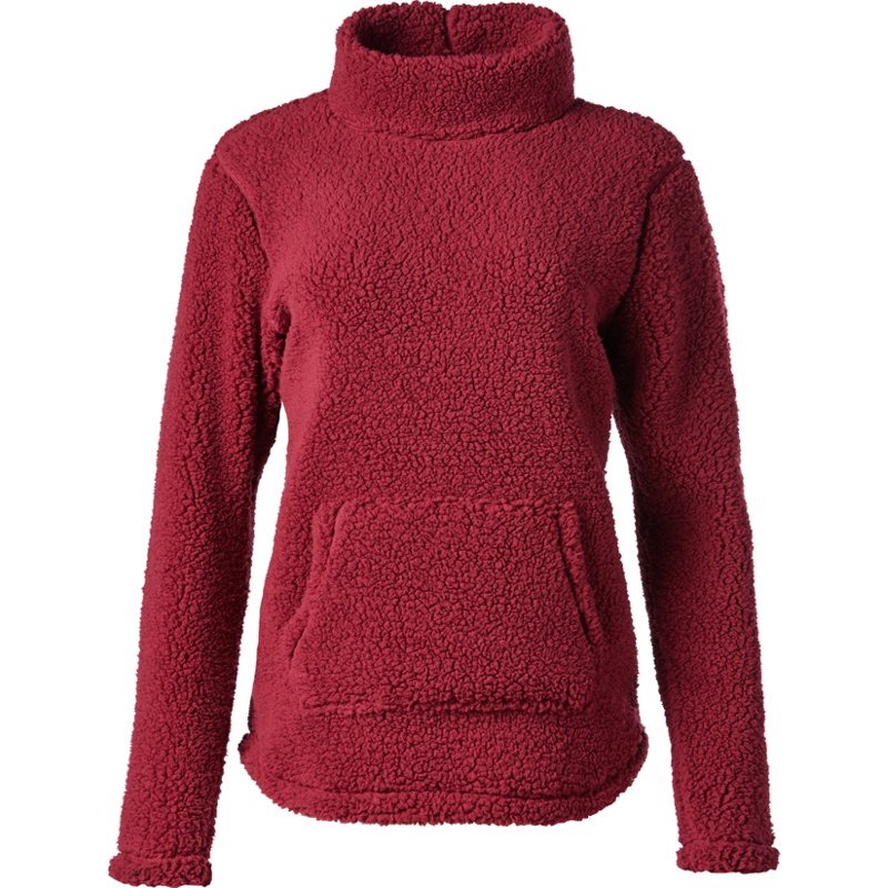 BCG Women's Zip Neck Cozy Pullover Fleece Maroon, Small - Women's Athletic Fleece at Academy Sports product image