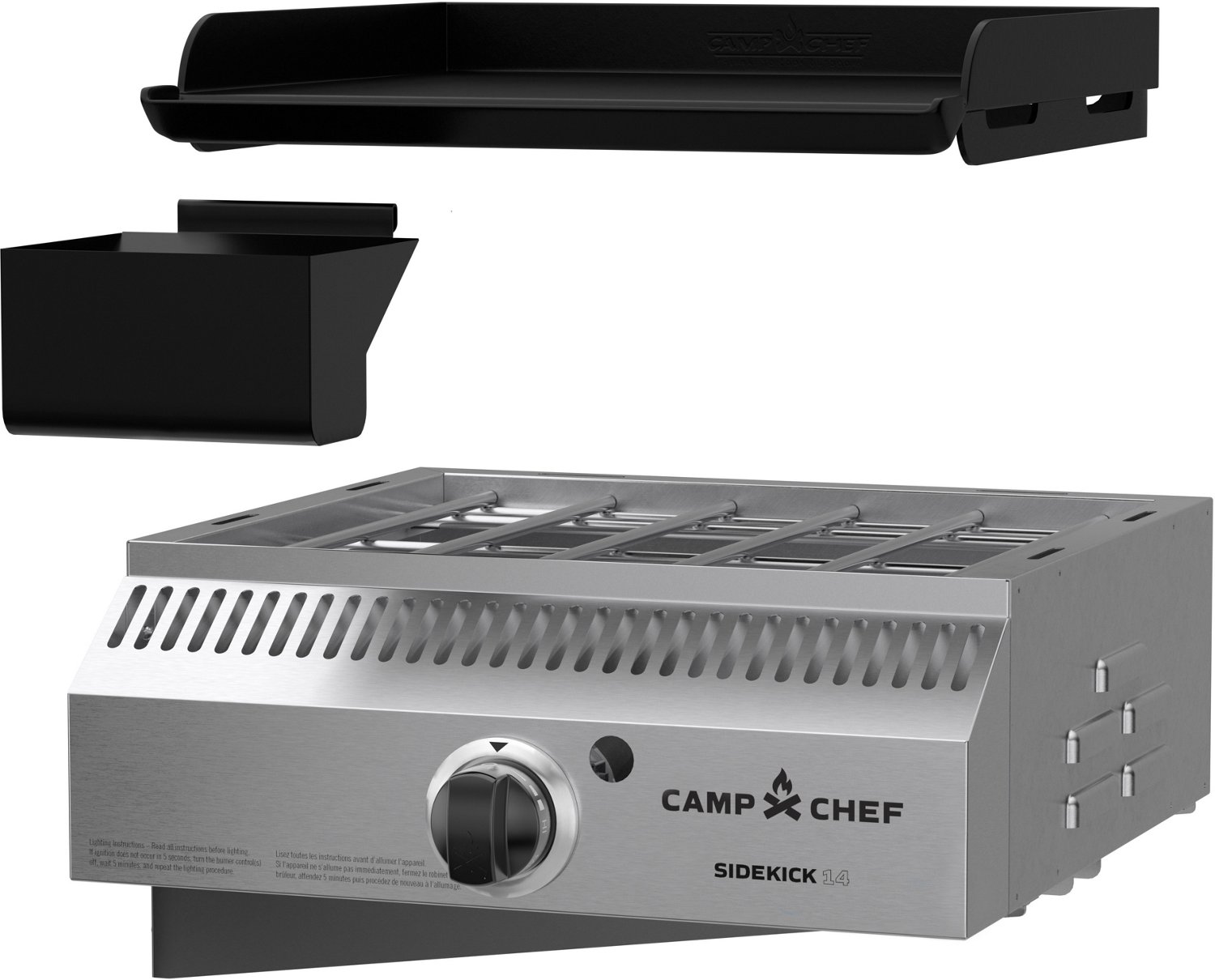 Camp Chef Sidekick Side Burner w Griddle Academy