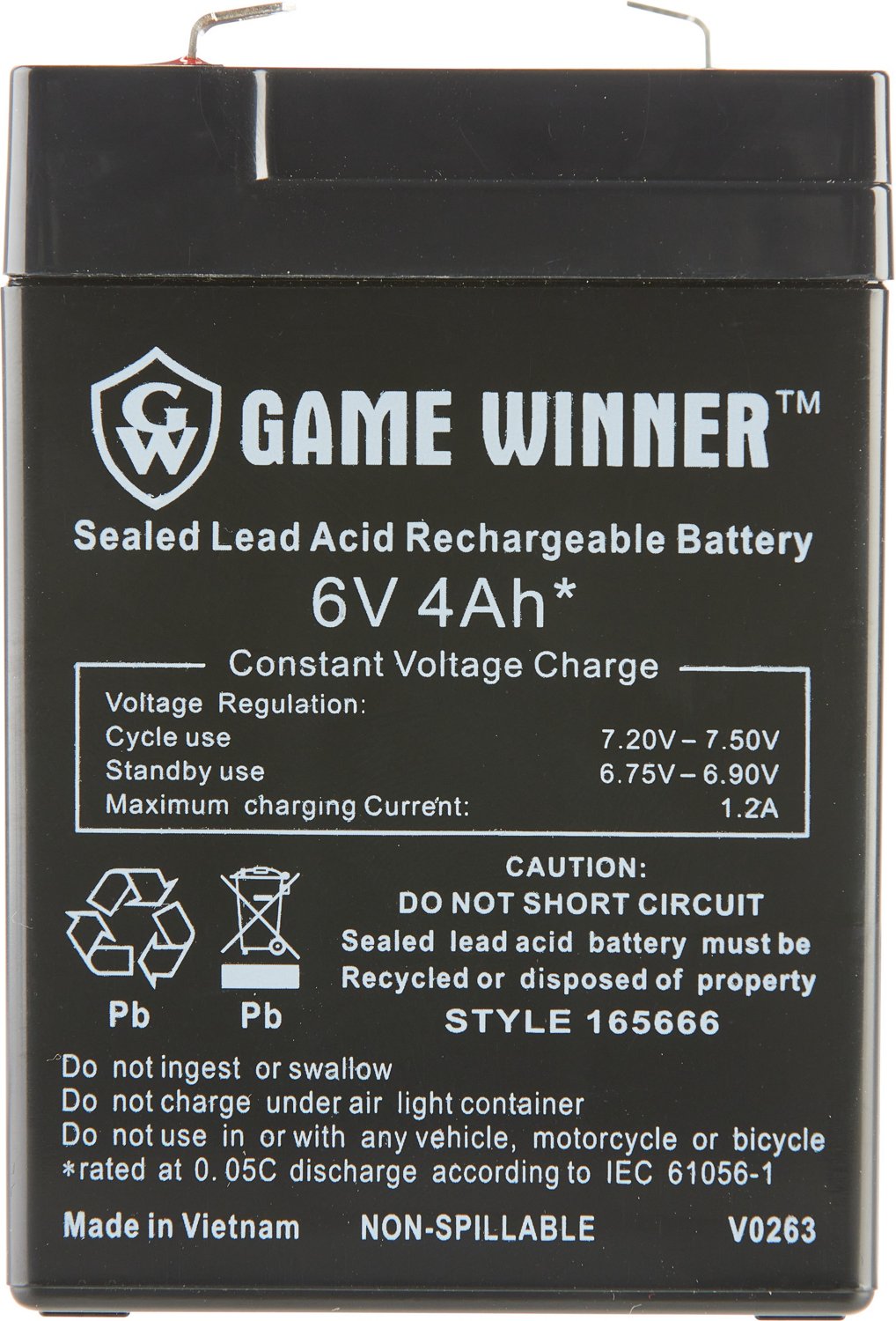 Game Winner 6V 4.0Ah Battery                                                                                                     - view number 2