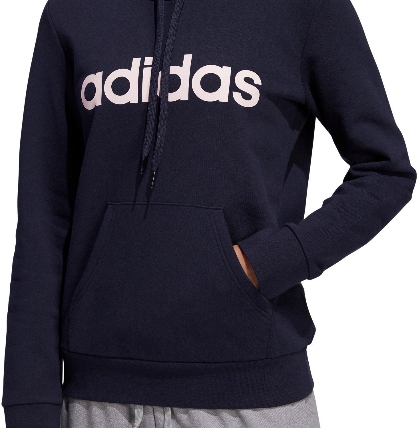 Adidas Women’s Linear Fleece Hoodie - view number 4