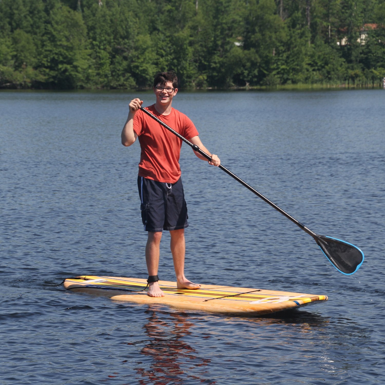 RAVE Sports Bamboo Soft Top Stand Up Paddle Board Academy