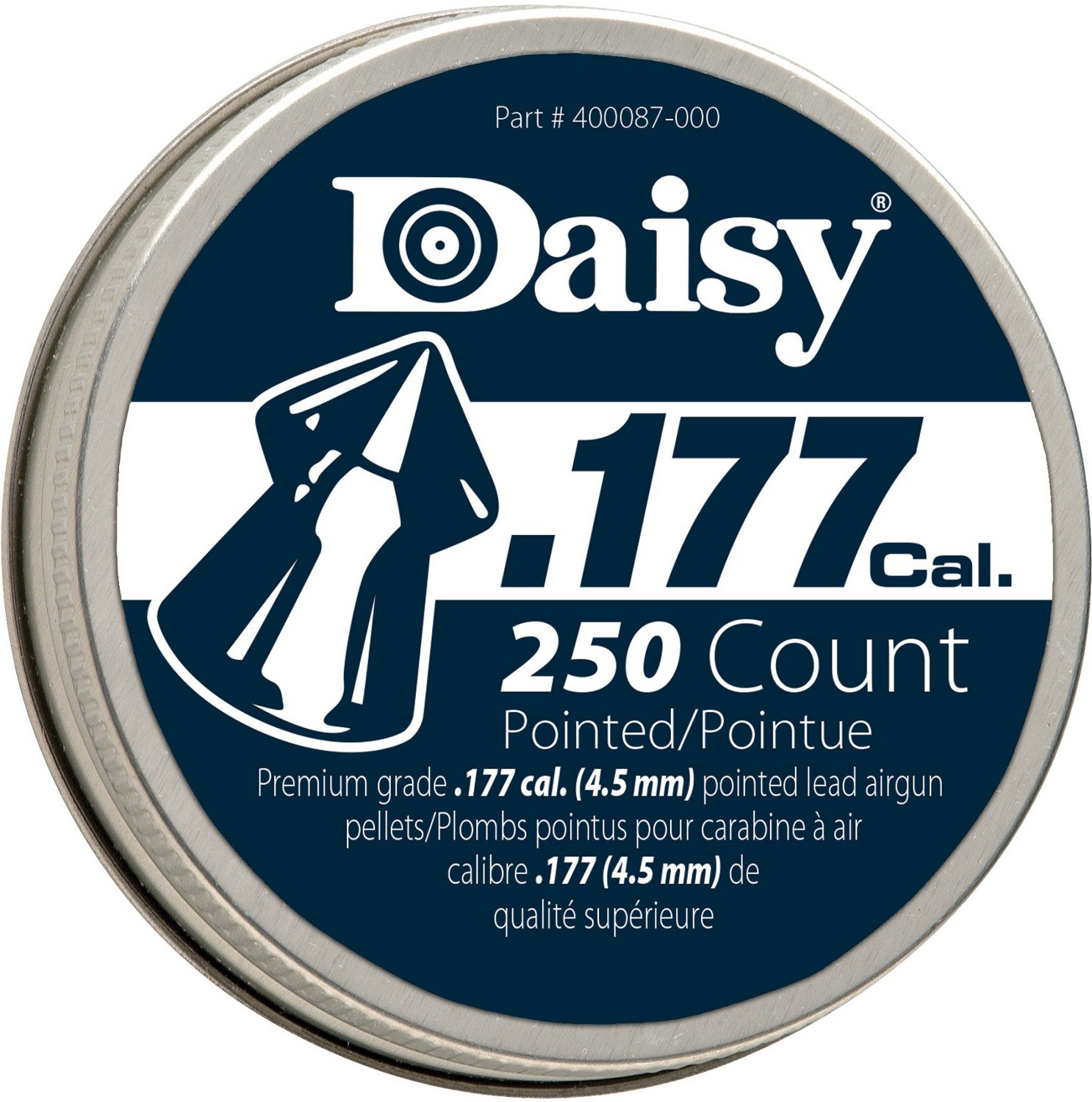 Daisy .177 Caliber Pointed Precision Max Pellets 250Count Academy
