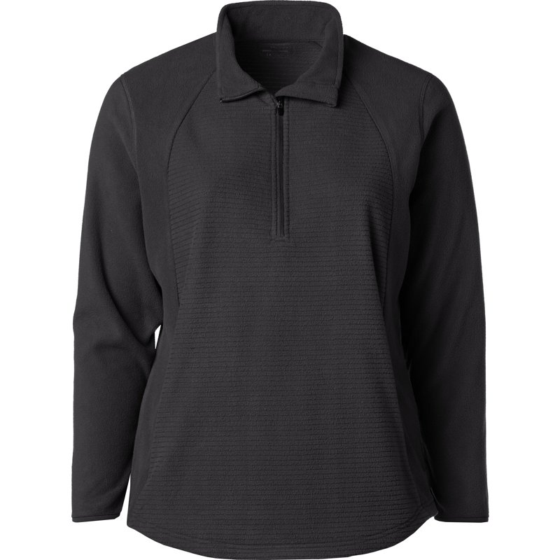 BCG Women's MicroFleece 1/2 Zip Pullover SweatshirtBCG Women's MicroFleece 1/2 Zip Pullover Sweatshirt Black, 1X - Women's Athletic Fleece product image
