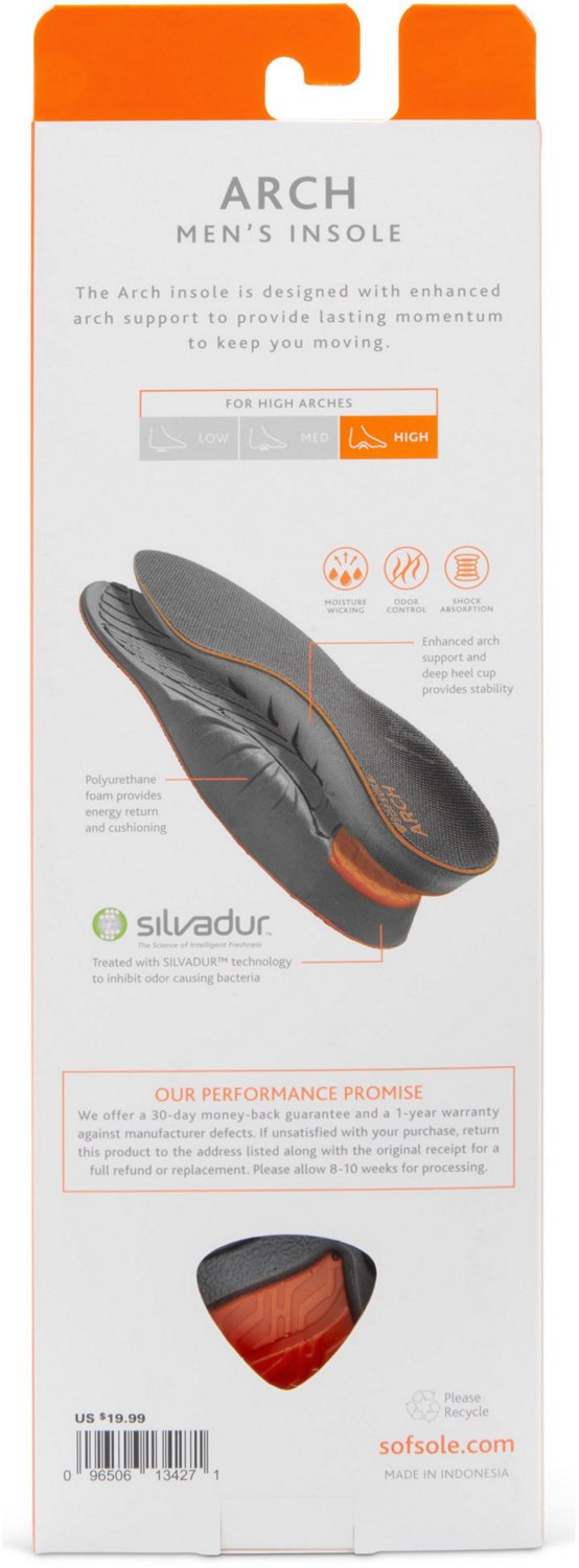 Sof Sole® Men's Size 9 - 10-1/2 Arch Insoles - view number 5