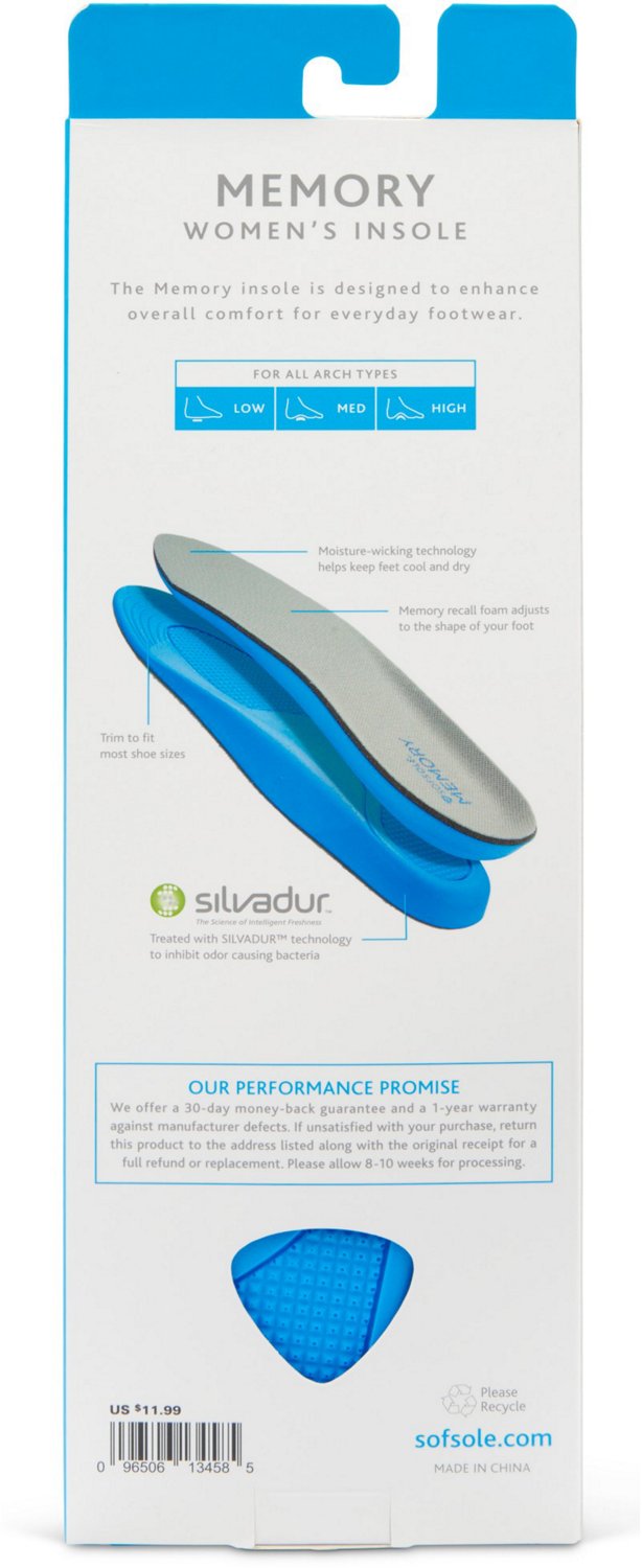 Sof Sole Women's Memory Foam Insoles - view number 5