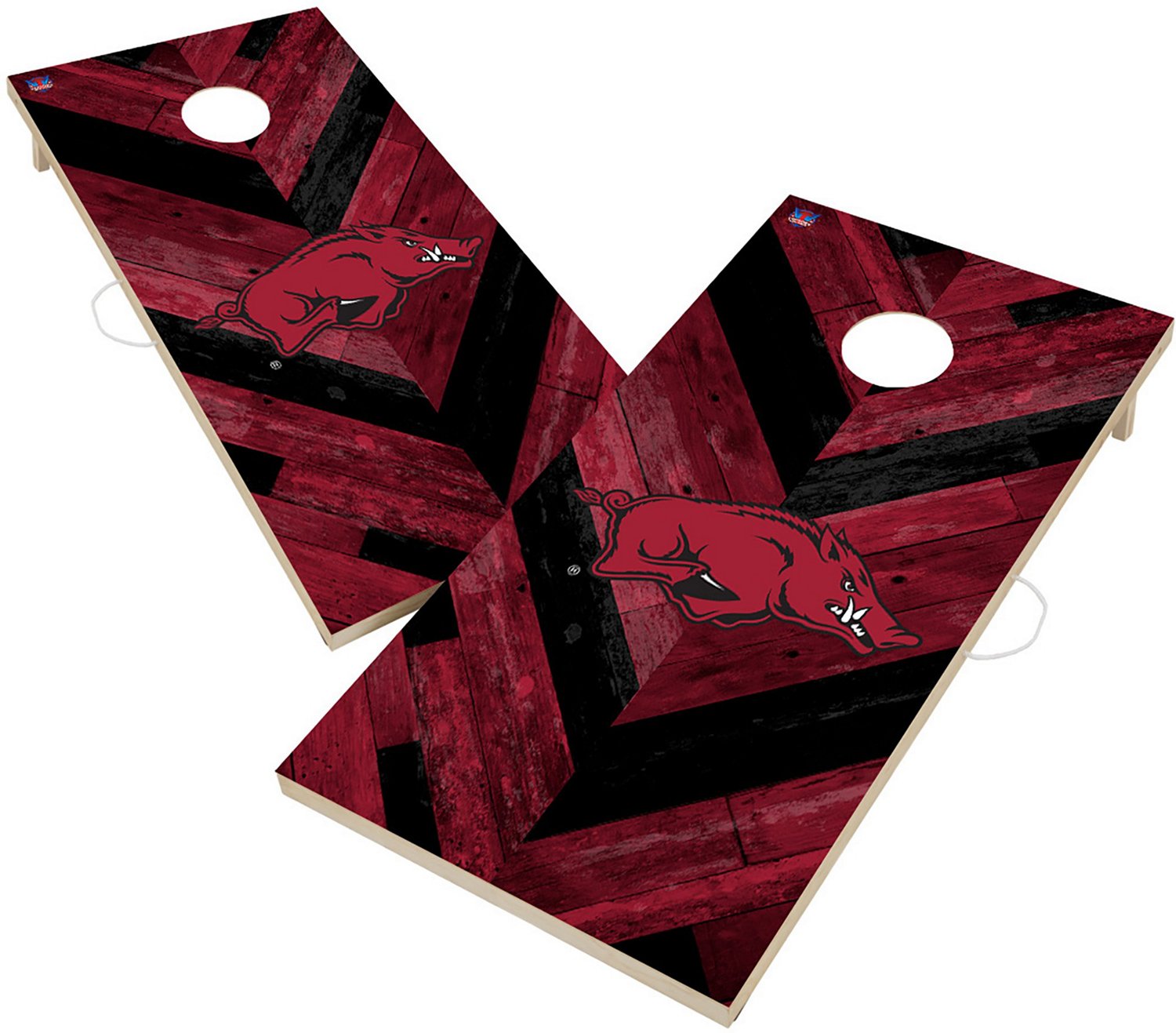 Victory Tailgate University of Arkansas Solid Wood 2 ft x 4 ft Cornhole Game                                                     - view number 1 selected