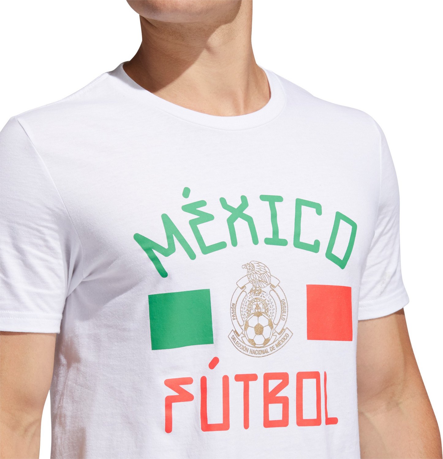 adidas Men's FMF Mexico Flag Amplifier Graphic T-shirt | Academy