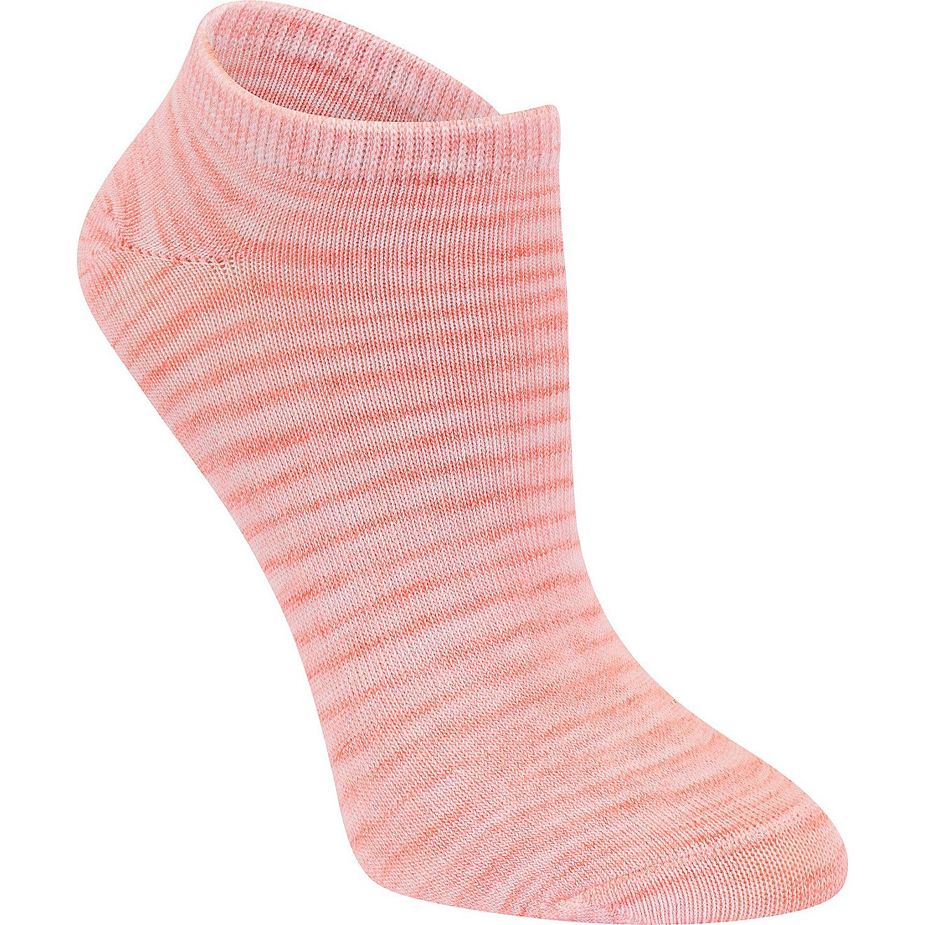 BCG Girls’ Super Soft Pastel Space Dye No Show Socks 6 Pack                                                                    - view number 3