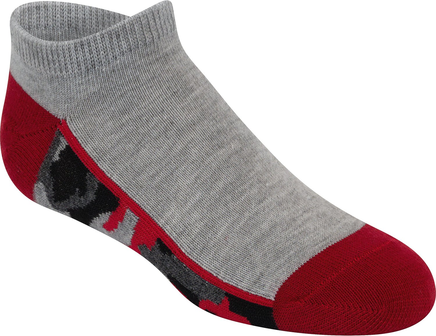 BCG Boys’ Super Soft Multi Camo No Show Socks 6 Pack - view number 2
