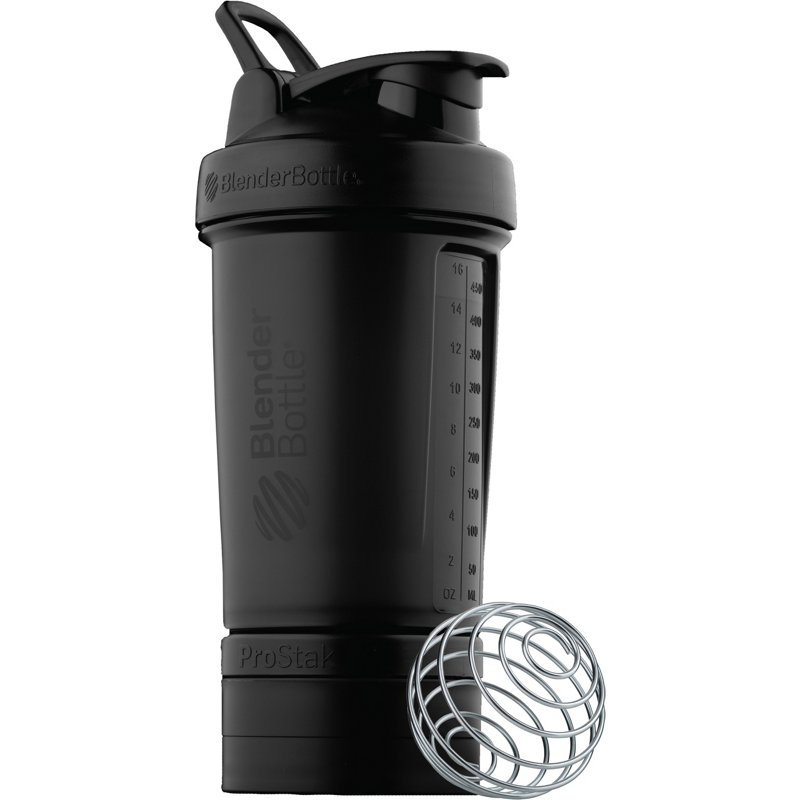 BlenderBottle Blender Bottle ProStack 22 oz Shaker Bottle Black - Health Supplements at Academy Sports