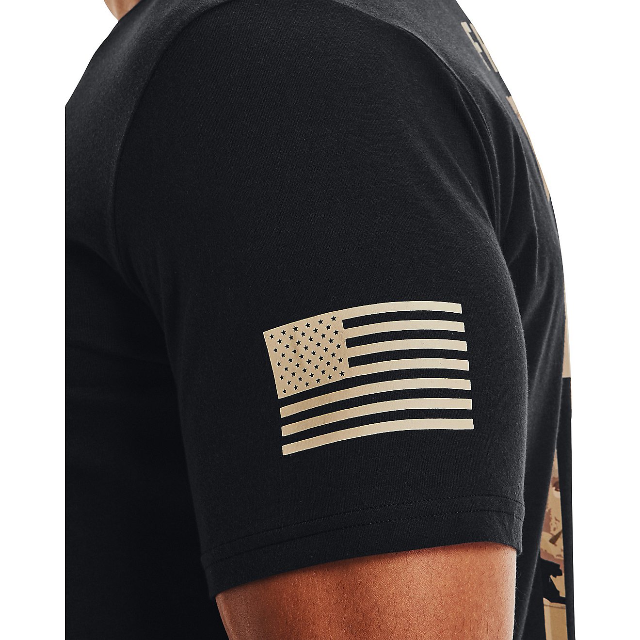 Under Armour Men's New Freedom Flag Camo Short Sleeve T-shirt                                                                    - view number 3