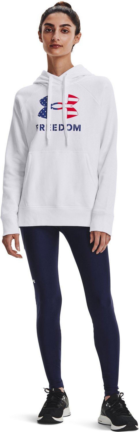  Under Armour Womens Freedom Rival Hoodie, Black (001)/White,  X-Small : Clothing, Shoes & Jewelry