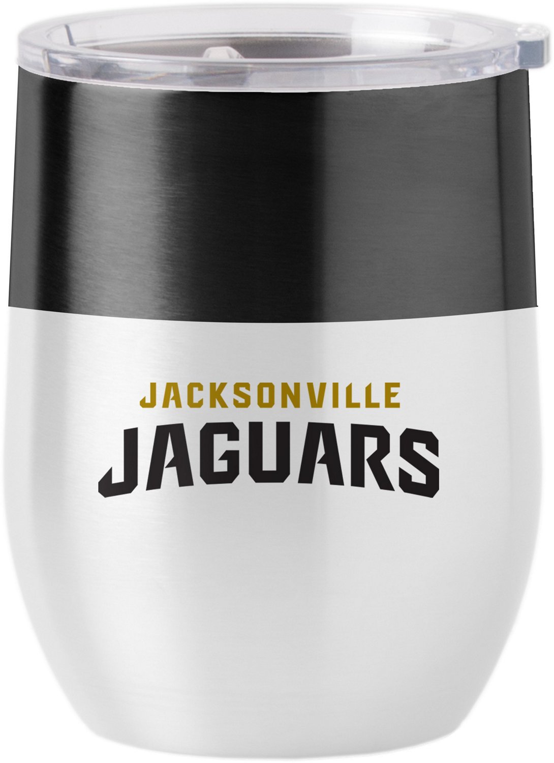 Logo Jacksonville Jaguars Colorblock 16 oz Stainless Steel Curved Tumbler                                                        - view number 2