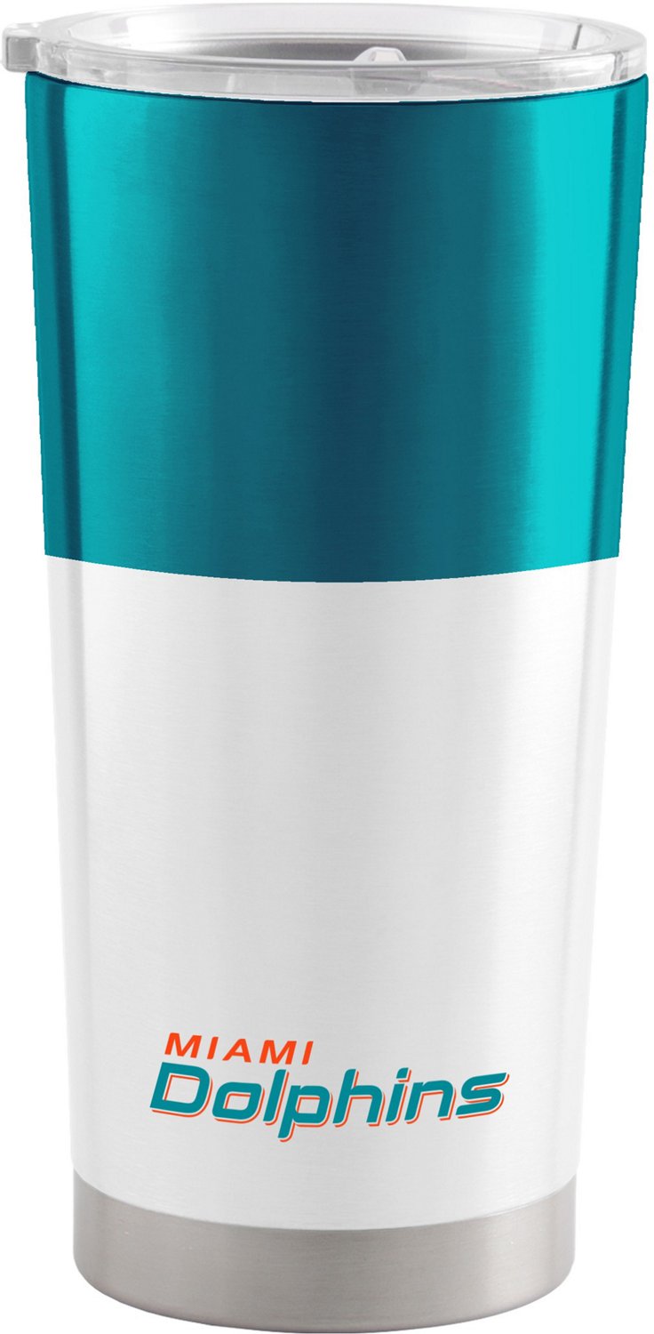 Logo Miami Dolphins Colorblock Stainless Steel 20 oz Tumbler                                                                     - view number 2