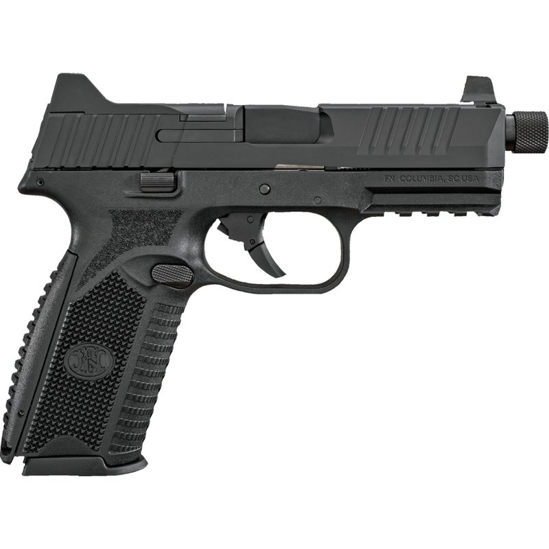 FN 509 Tactical 9mm Semi-Auto Pistol with One 17-Round and One 24-Round Magazine - Black - Matte Black - 24 + 1