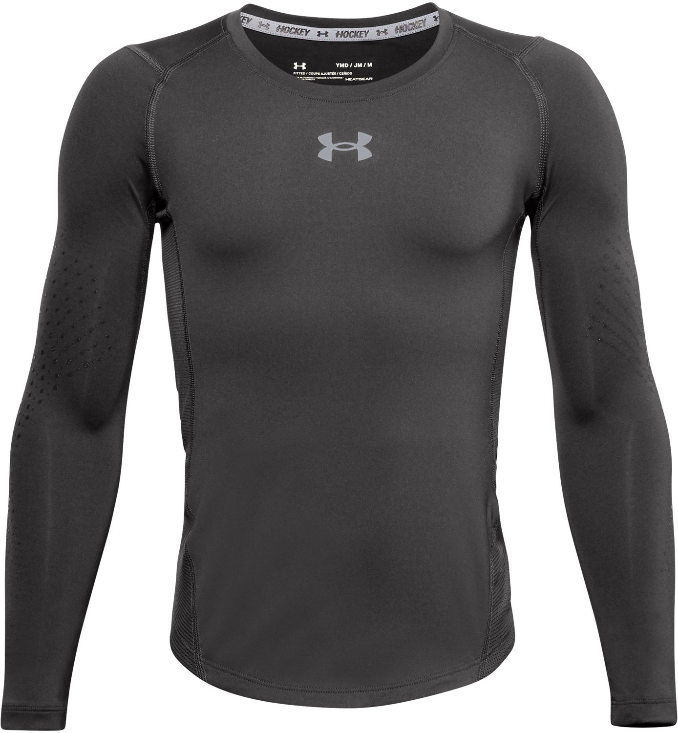 Under Armour Boys' Fitted Grippy Long Sleeve Base Layer Academy