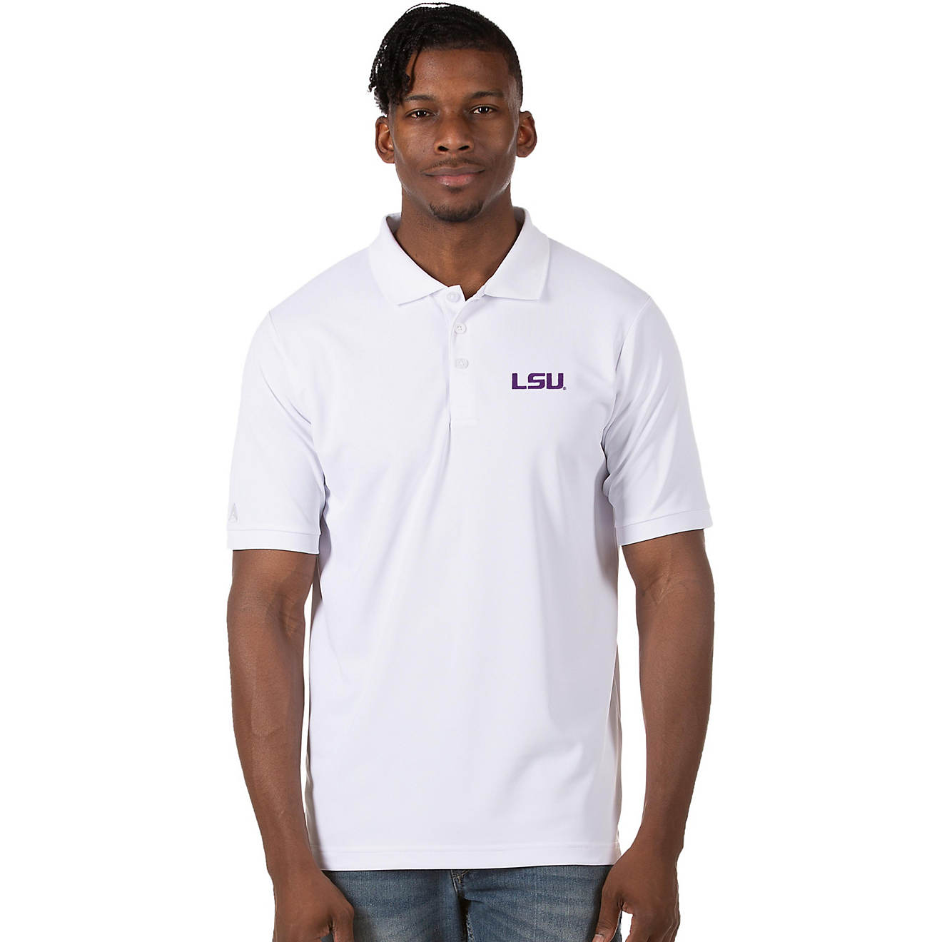 Antigua Men's Louisiana State University Legacy Pique Polo Shirt                                                                 - view number 1