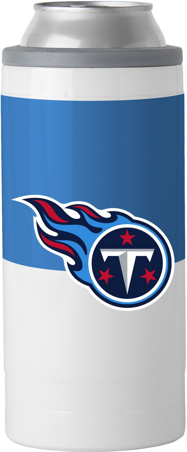 Logo Tennessee Titans Colorblock 12 oz Slim Can Coolie