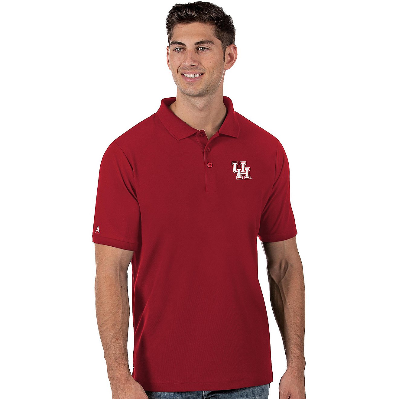 Antigua Men's University of Houston Legacy Pique Polo Shirt                                                                      - view number 1