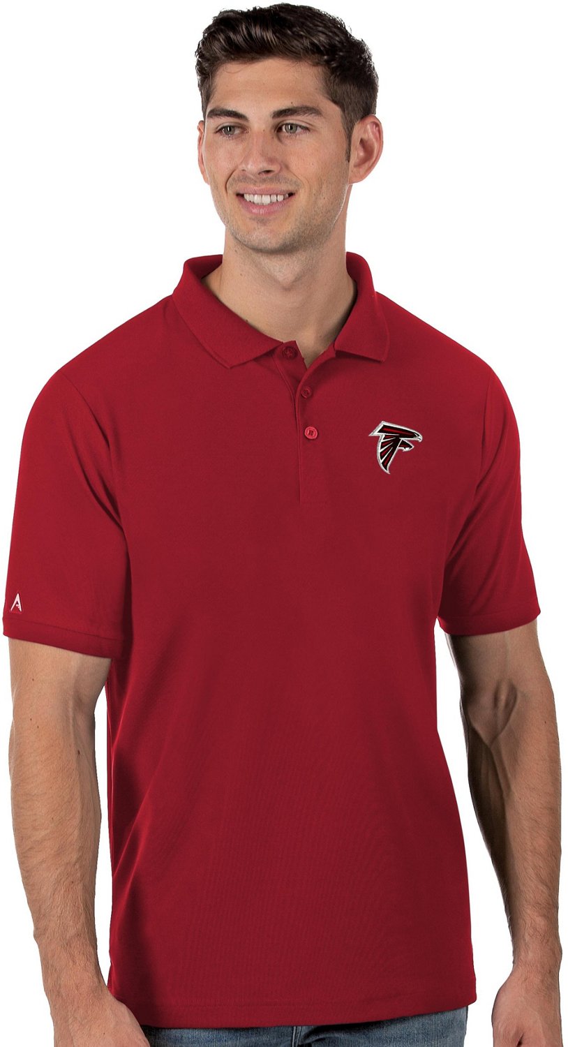 Antigua Men's Atlanta Falcons Chiefs Legacy Short Sleeve Polo Shirt