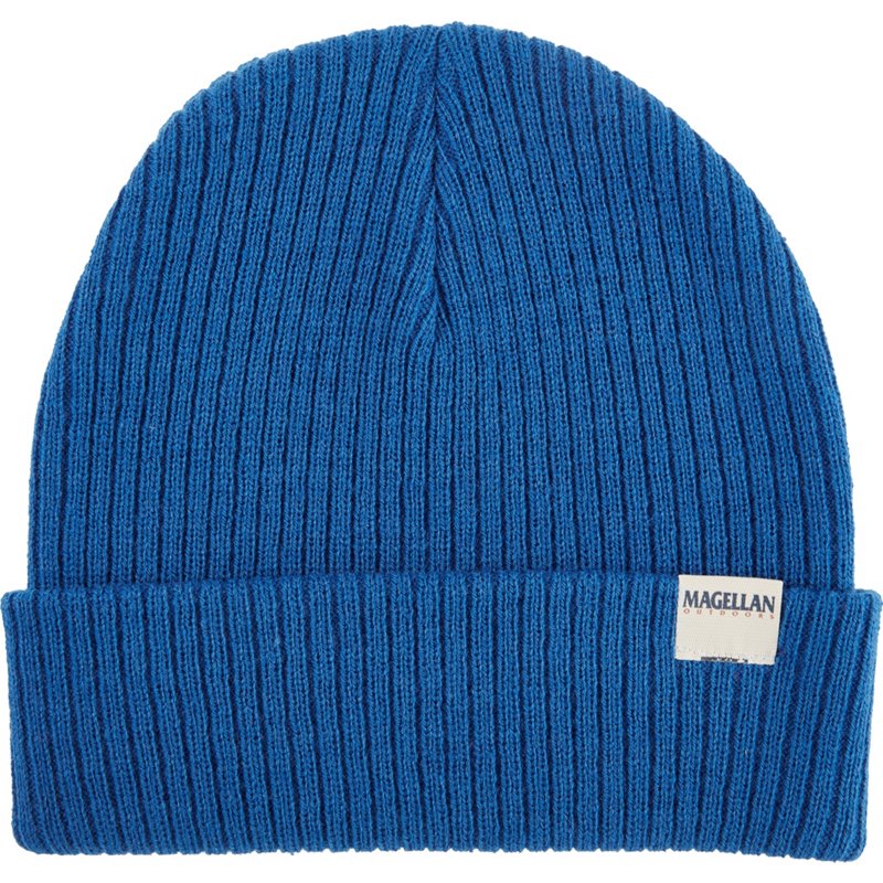 Magellan Outdoors Youth Grotto Falls Caviar Ski Roll-Up Beanie Hat Blue - Men's Headwear/Accessories at Academy Sports product image