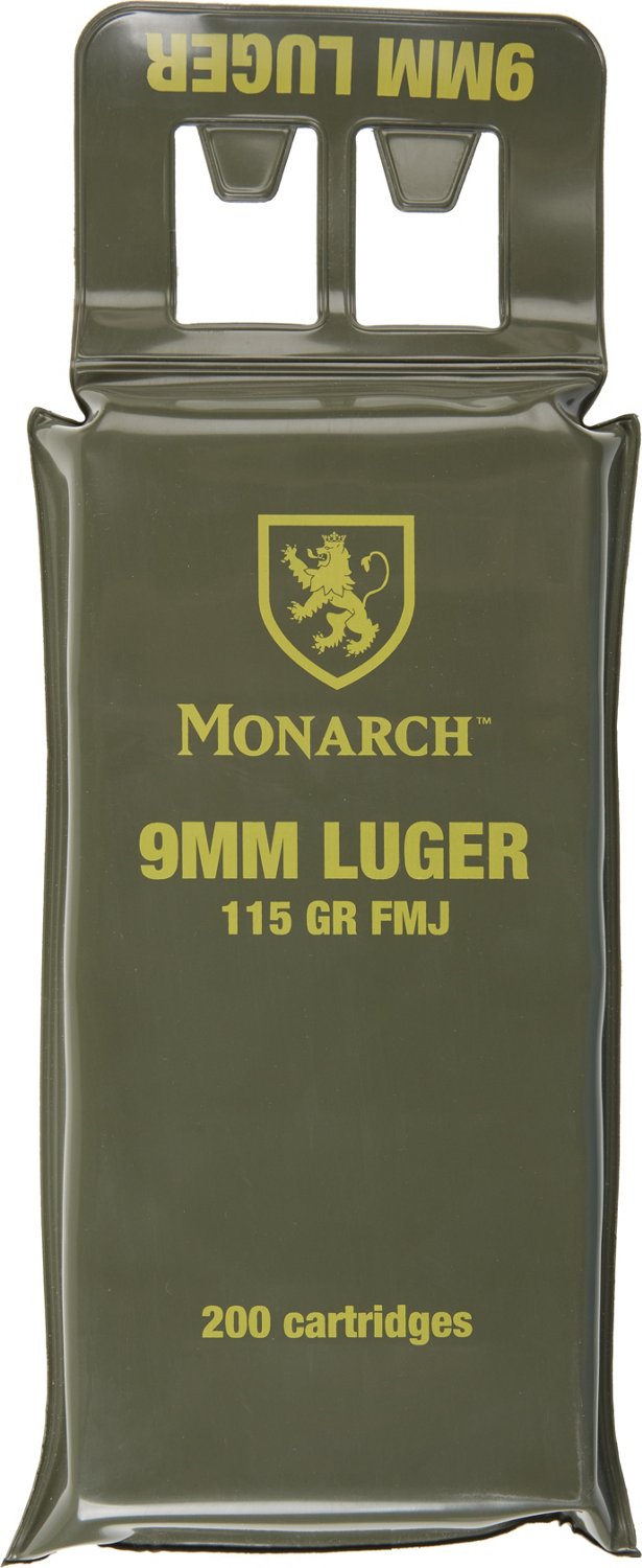 Monarch Battle Pack 9mm Luger 115-Grain Centerfire Pistol Ammunition - 200 Rounds                                                - view number 1 selected