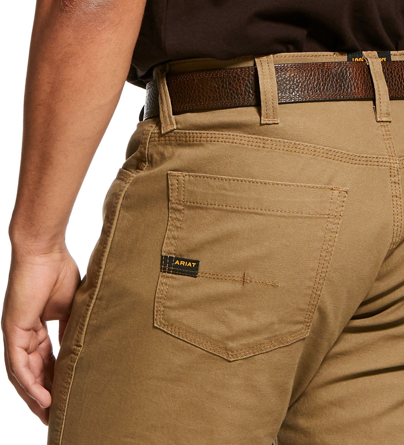 Ariat Men's Rebar M4 DuraStretch Made Tough Stackable Straight Leg Work Pants                                                    - view number 4