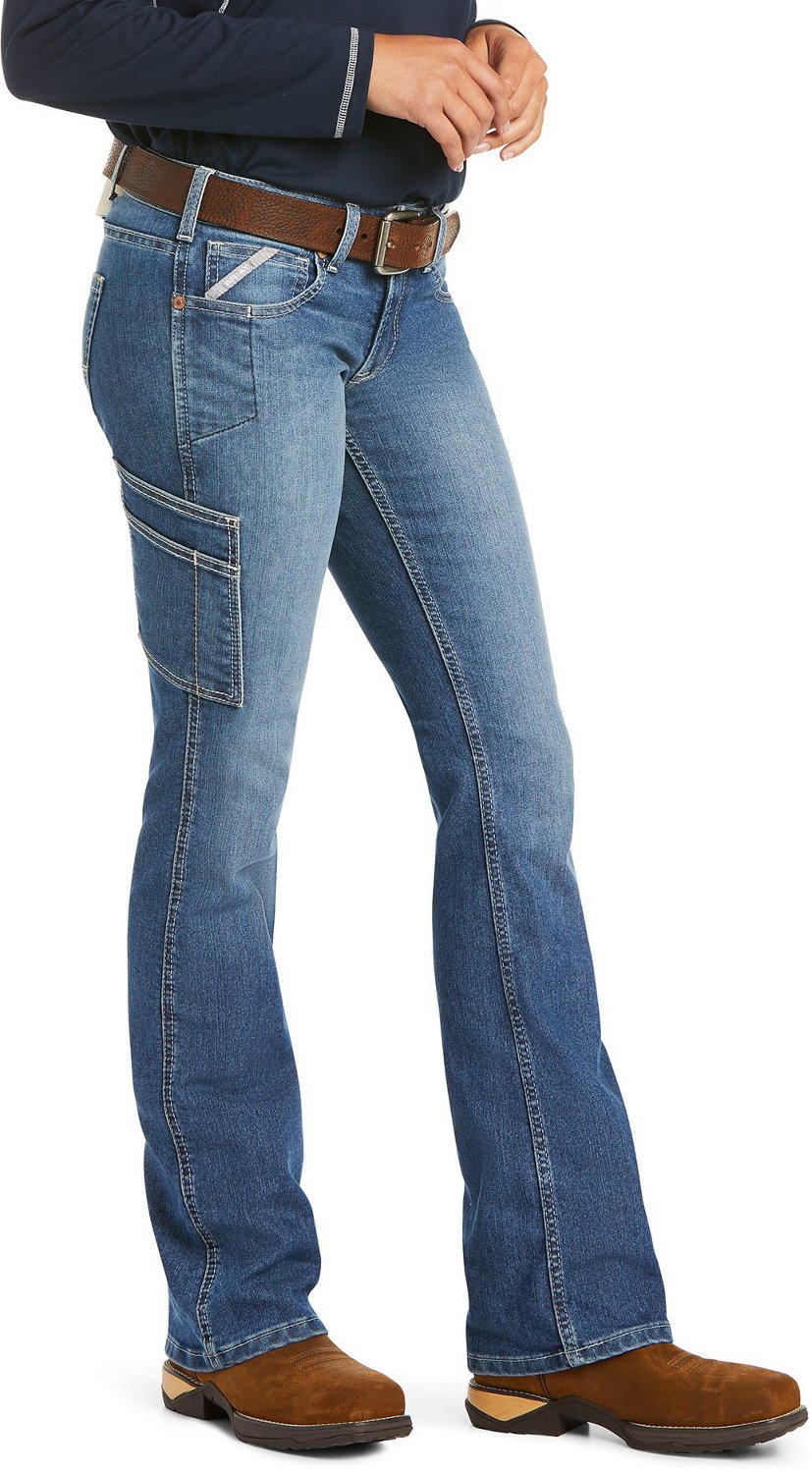 Ariat Women's Plus Size Rebar DuraStretch Raven Boot Cut Jeans - view number 3